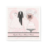 Wedding Attire Personalized Paper  Napkins