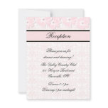 Wedding Attire Reception Card