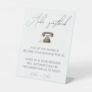Wedding audio guestbook sign