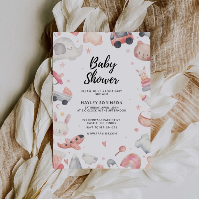 Wedding Baby Shower Toys Invitation (Wedding Baby Shower Toys Invitation)