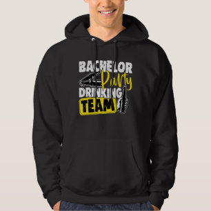 Wedding Bachelor Party Grooms Drinking Team Hoodie