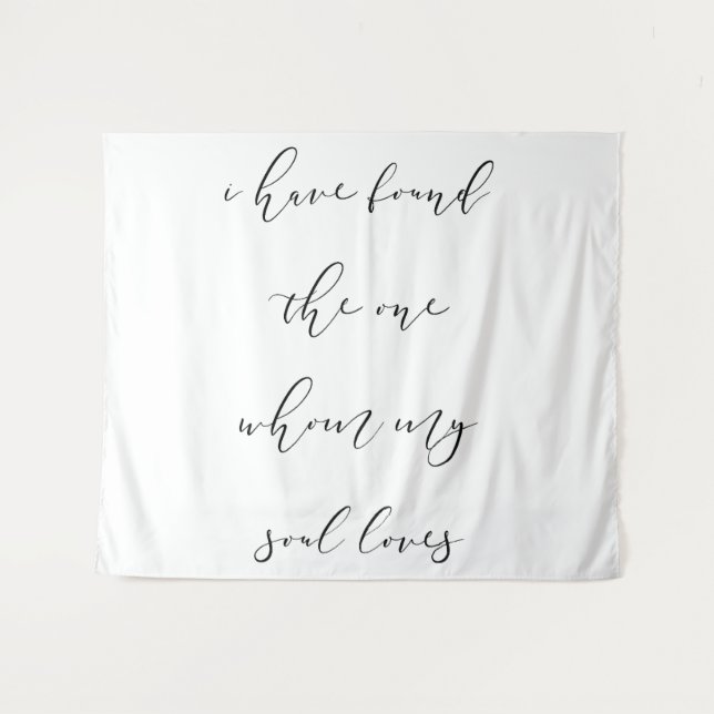 Wedding Backdrop Banner Quote (Front (Horizontal))