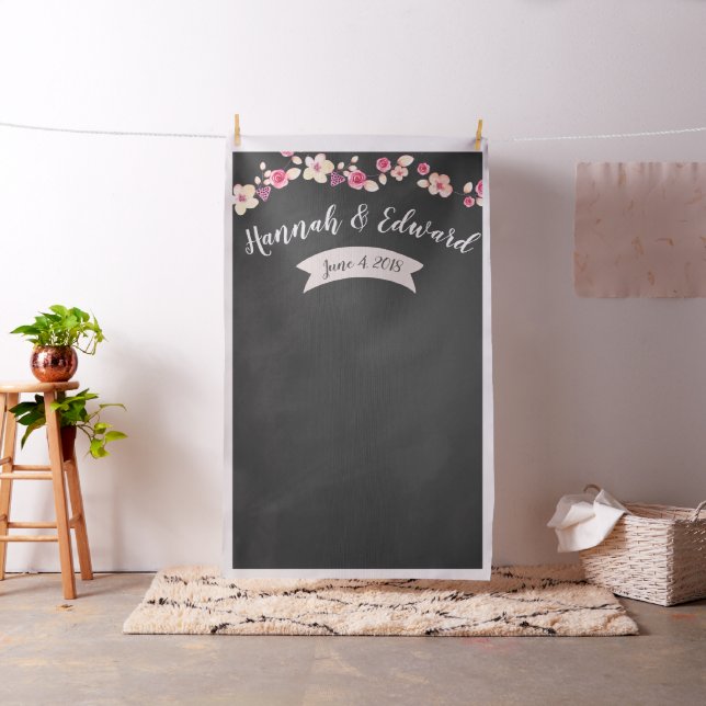 Wedding backdrop, photo prop, custom background fabric (In Situ)