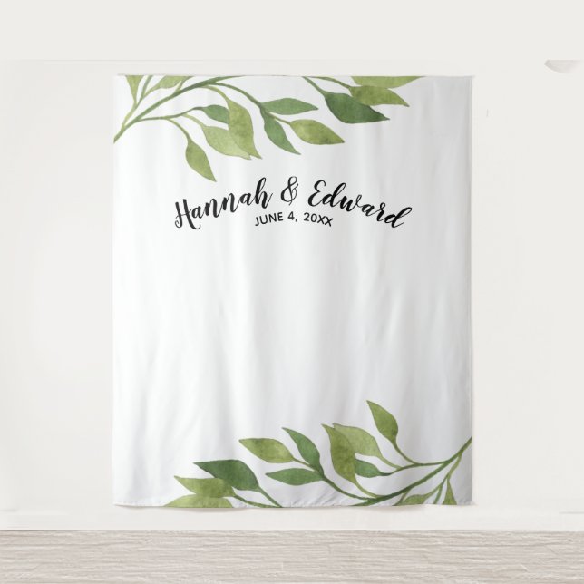 Wedding backdrop, photo prop, custom botanical (Front)