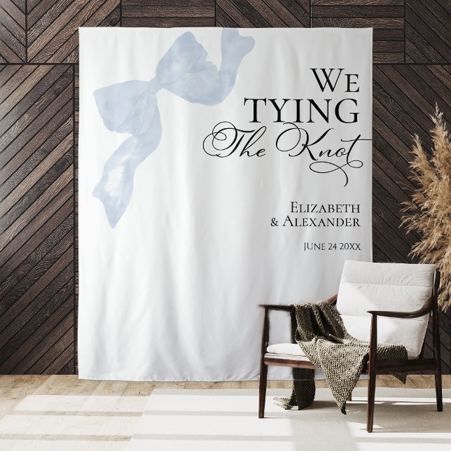 Wedding Backdrops | We Are Tying The Knot Bow (Creator Uploaded)