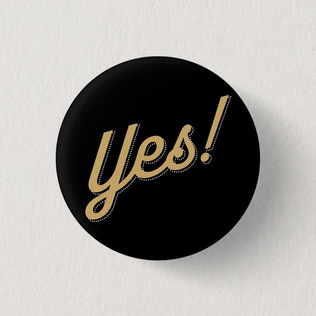 Wedding Badge Pinback Button (Front)