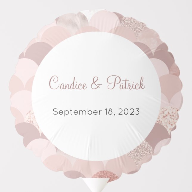 Wedding Balloon, Custom, Name, Date Balloon (Front)
