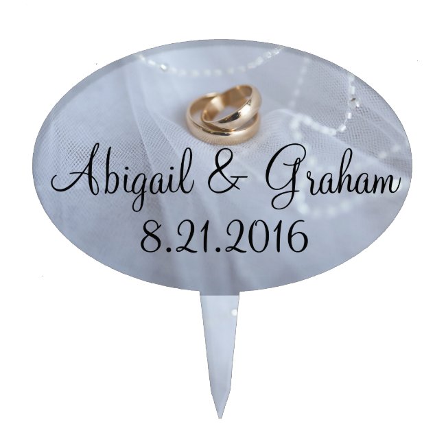 Wedding Bands Cake Topper