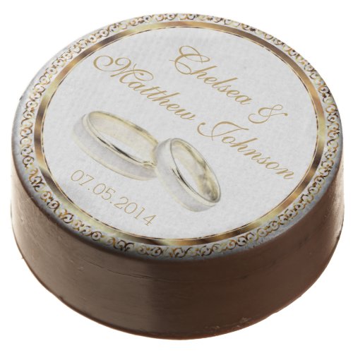 Wedding Bands for the Bride and Groom Chocolate Covered Oreo