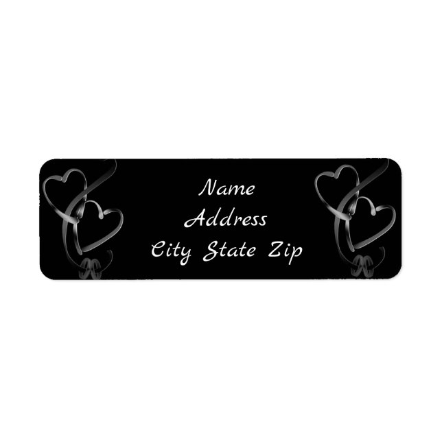 **WEDDING BANDS** RETURN ADDRES LABELS (Front)