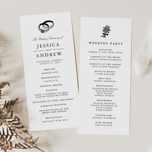 Wedding Bands | Wedding Ceremony Program (Creator Uploaded)
