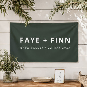 Wedding Banner Scandi Welcome Backdrop Sign