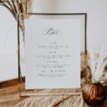 Wedding Bar Menu Drink Sign Reception Poster<br><div class="desc">Our paper drink menu bar sign is perfect to add to a frame to display at the bar. Guests can choose which drinks to order at your event. This item is part of our Goldie collection G100,  please shop our store for matching products.</div>