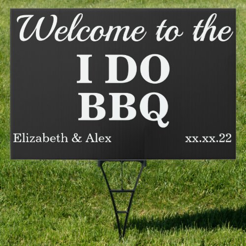 Wedding BBQ Welcome Sign