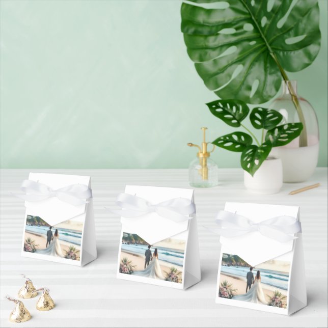 Wedding Beach Couples Favor Boxes (Multiple)