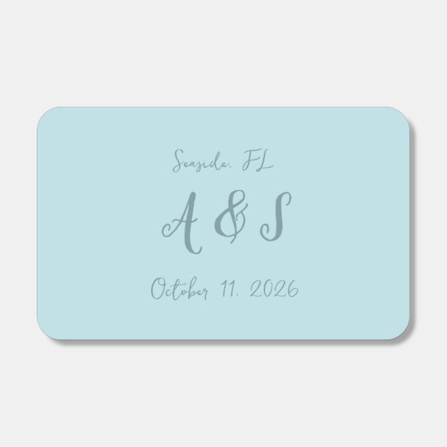 Wedding - Beachy Matchboxes (Front)