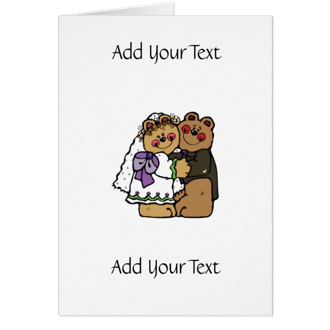 Wedding Bear Hug Cards (Front)
