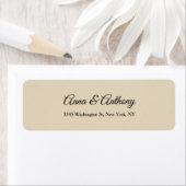 Wedding Beige Professional Creative Elegant Plain Label (Insitu)