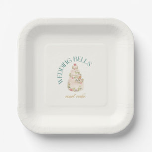 Wedding Bells And Cake Cake Desserts Appetizers Paper Plates