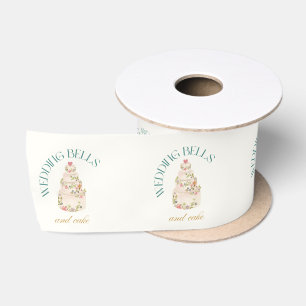 Wedding Bells And Cake Favor Cake Boxes Gift Bag Satin Ribbon