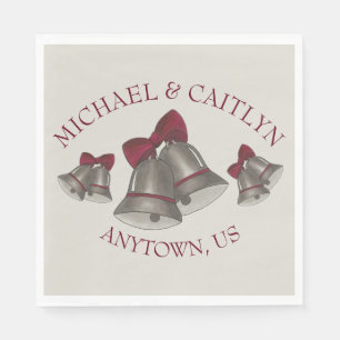 Wedding Bells Anniversary Engagement Party Chimes Napkins