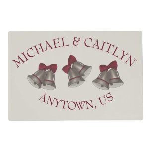 Wedding Bells Anniversary Engagement Party Chimes Placemat