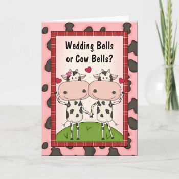 Wedding Bells - Cows Card by She_Wolf_Medicine at Zazzle