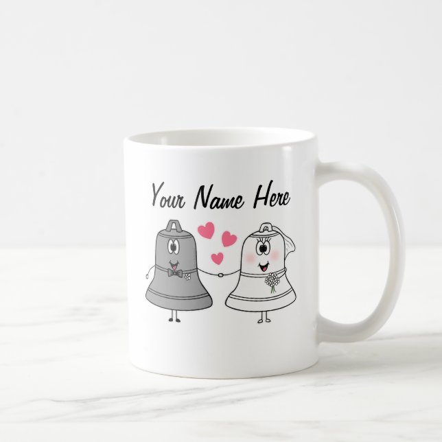 Wedding Bells Custom Mug Cute Funny Gift (Right)