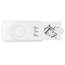 Wedding Bells Customizable USB Flash Drive