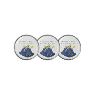 'Wedding Bells & Golf Balls' Wedding Favor Gift Ball Marker