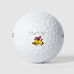 'Wedding Bells & Golf Balls' Wedding Favor Gift  Balls