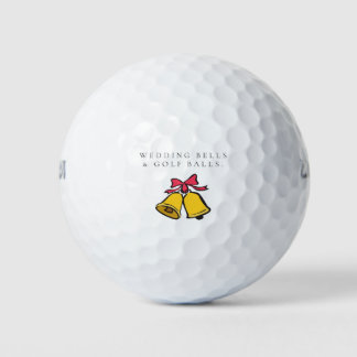 'Wedding Bells & Golf Balls' Wedding Favor Gift Balls