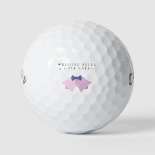 'Wedding Bells & Golf Balls' Wedding Favor Gift Balls