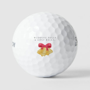 'Wedding Bells & Golf Balls' Wedding Favor Gift Balls