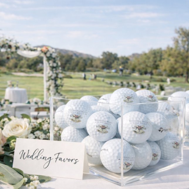 'Wedding Bells & Golf Balls' Wedding Favor Gift  Balls (Creator Uploaded)