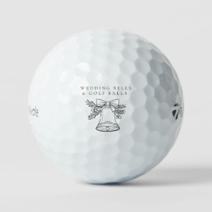 'Wedding Bells & Golf Balls' Wedding Favor Gift  Balls