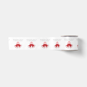 'Wedding Bells & Golf Balls' Wedding Favor Gift  Satin Ribbon