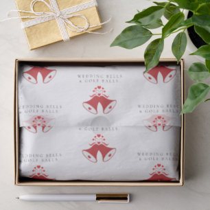 'Wedding Bells & Golf Balls' Wedding Favor Gift Tissue Paper