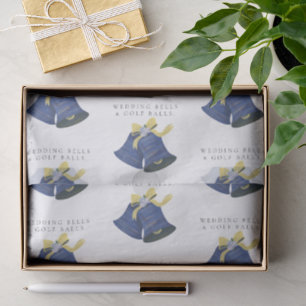 'Wedding Bells & Golf Balls' Wedding Favor Gift Tissue Paper