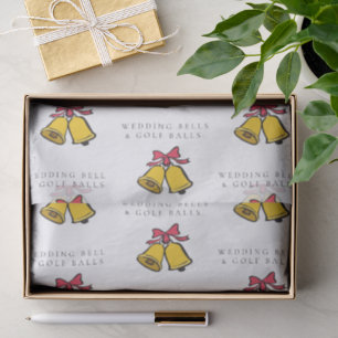 'Wedding Bells & Golf Balls' Wedding Favor Gift Tissue Paper