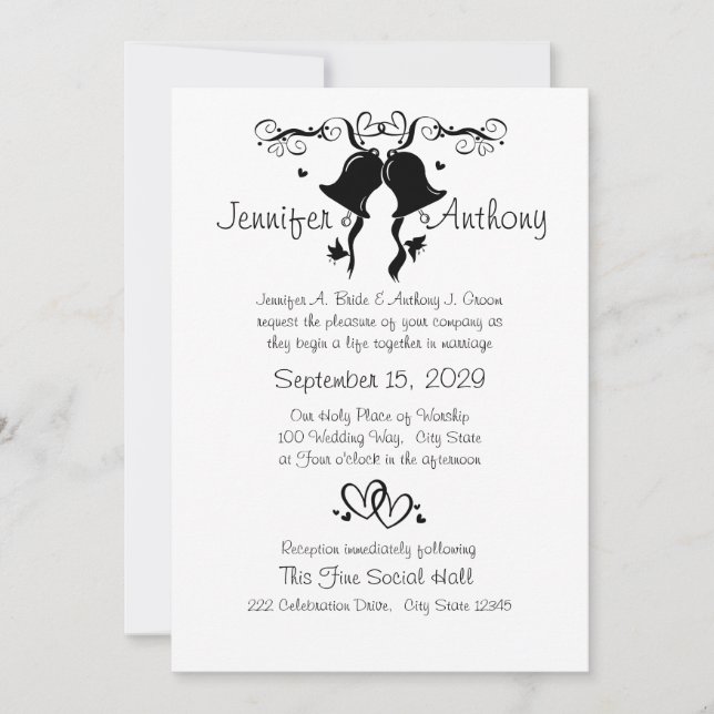 Wedding Bells Invitation (Front)