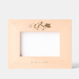 WEDDING BELLS PERSONALIZED  DATED PICTURE ENGRAVED FRAMES