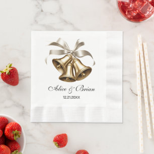 Wedding Bells Reception Cocktail Napkins