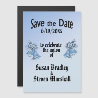 Wedding Bells Save the Date Magnetic Invitation