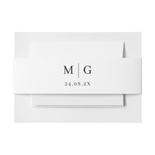 Wedding Belly Band Simple Template Minimalist