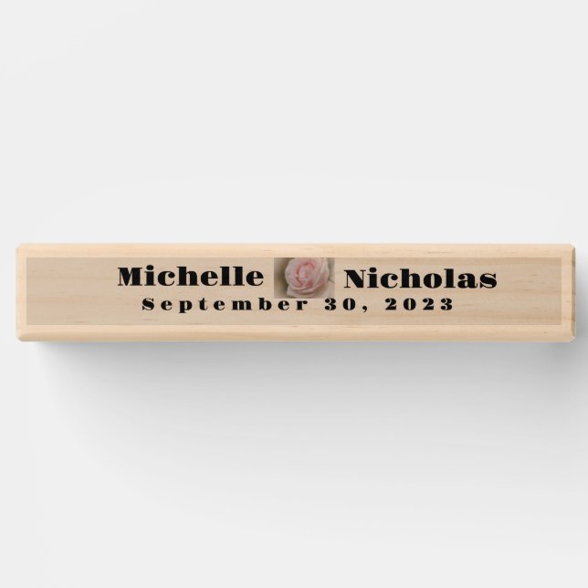 Wedding Best Day Ever Giant Topple Tower Game (Front)