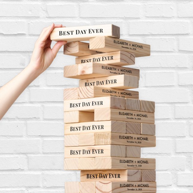 Wedding Best Day Ever Topple Tower (Creator Uploaded)