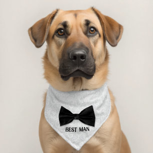 Wedding Best Man Bow Tie Pet Bandana Collar