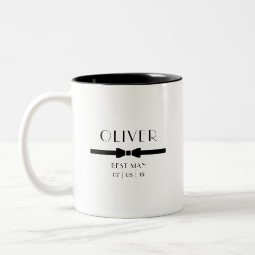 Wedding BEST MAN Bow Tie Two_Tone Coffee Mug