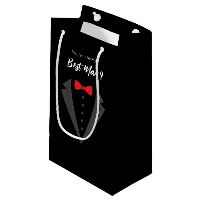 Wedding Best Man Gift Bag (Front Angled)